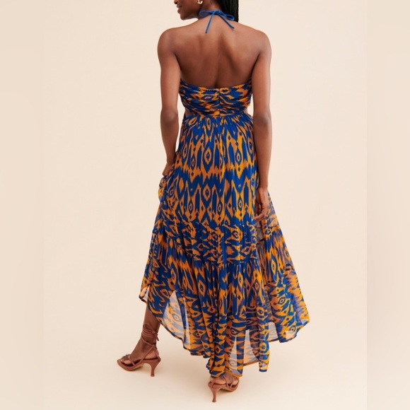 Verb by Pallavi Singhee Halter Cut-Out Midi Dress Resort Wear Size L - Picture 10 of 15